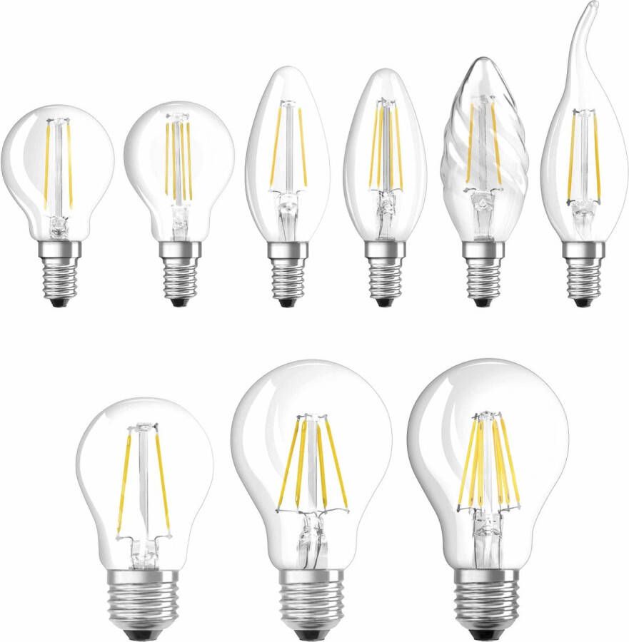Osram 4058075112261 LED-lamp Energielabel E (A G) E27 Peer 6.5 W = 60 W Warmwit (Ø x l) 60 mm x 105 mm 1 stuk(s)