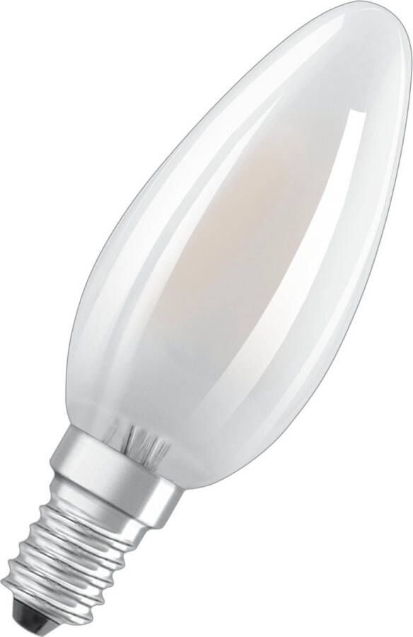 Osram 4058075090682 LED-lamp Energielabel E (A G) E14 Kaars 4 W = 40 W Warmwit (Ø x l) 35 mm x 100 mm Filament Retro-LED 5 stuk(s)
