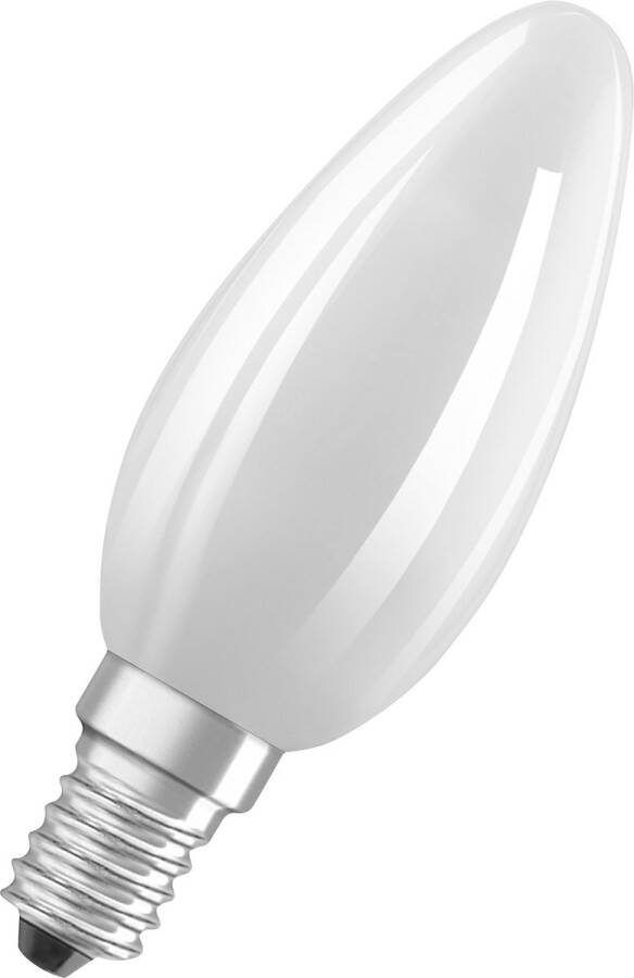 Osram Ster Filament Lamp E14-basis mat glas Warm wit (27--K) 8-6 Lumen substituut voor 6-W-verlichtingsmiddel niet-dimbaar 3-Pak