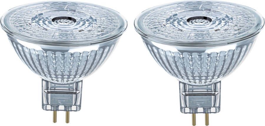 Osram Ster reflector LED lamp GU5.3-basis helder glas Warm wit (27-K) 345 Lumen substituut voor 35W-verlichtingsmiddel niet-dimbaar 1-Pak