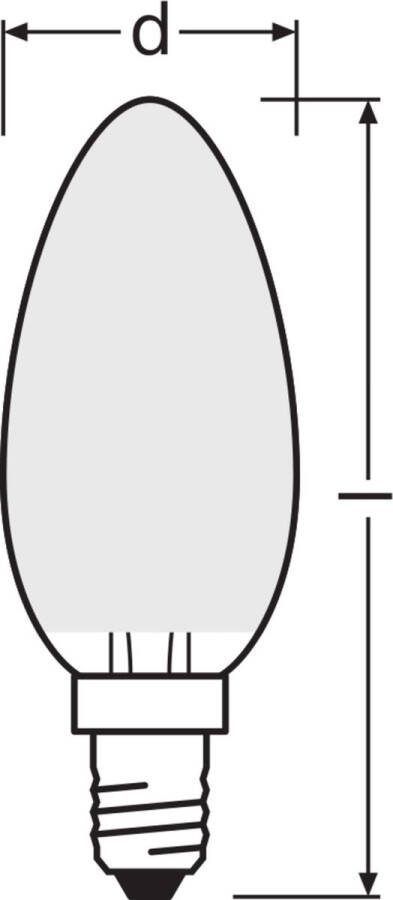 Osram SUPERSTAR+ CLASSIC P GLFR 25 LED lamp 2 2W 300lm