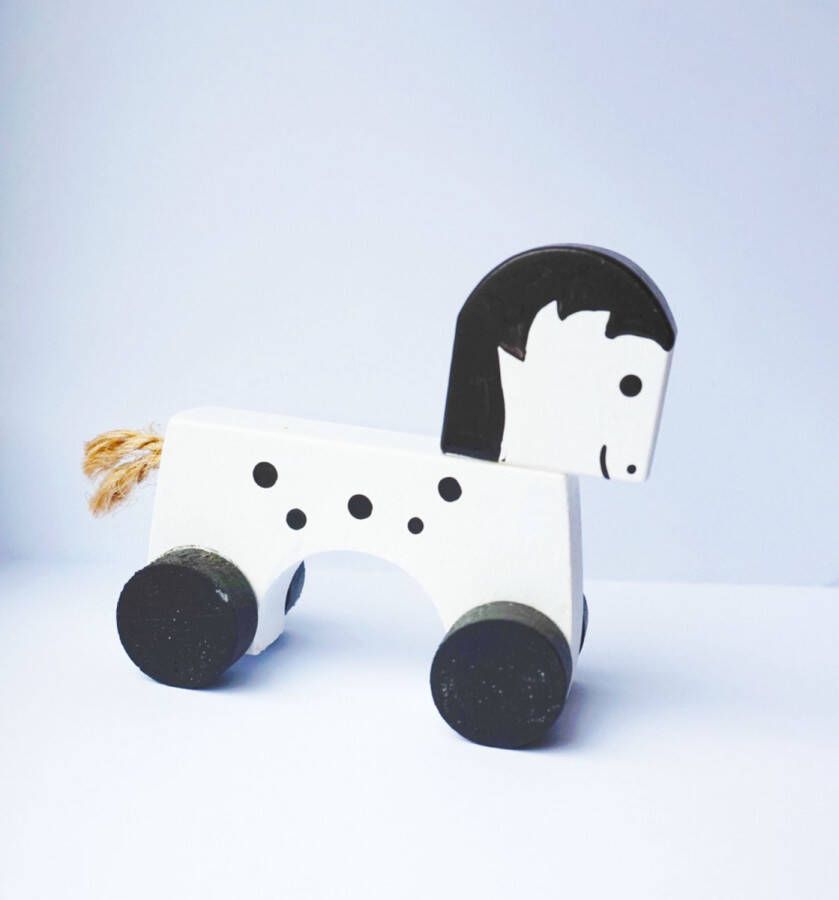 O That hebbedingetjes Houten Paard speelgoed manege rijdend paard pony houten speelgoed 1PK