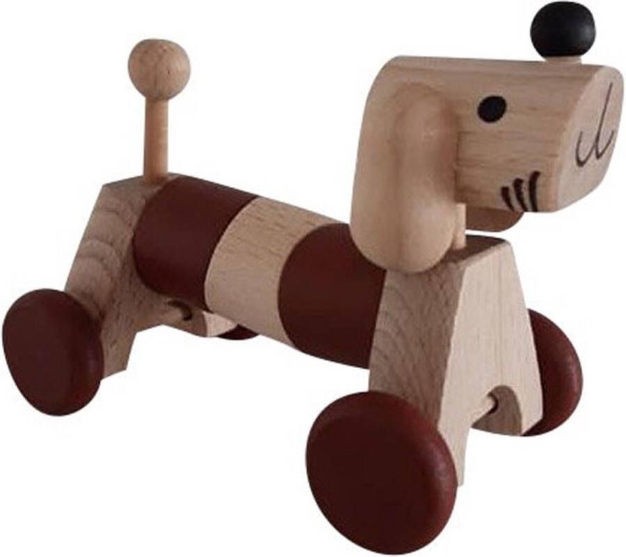O´that O That Houten Speelgoed Hond op wielen