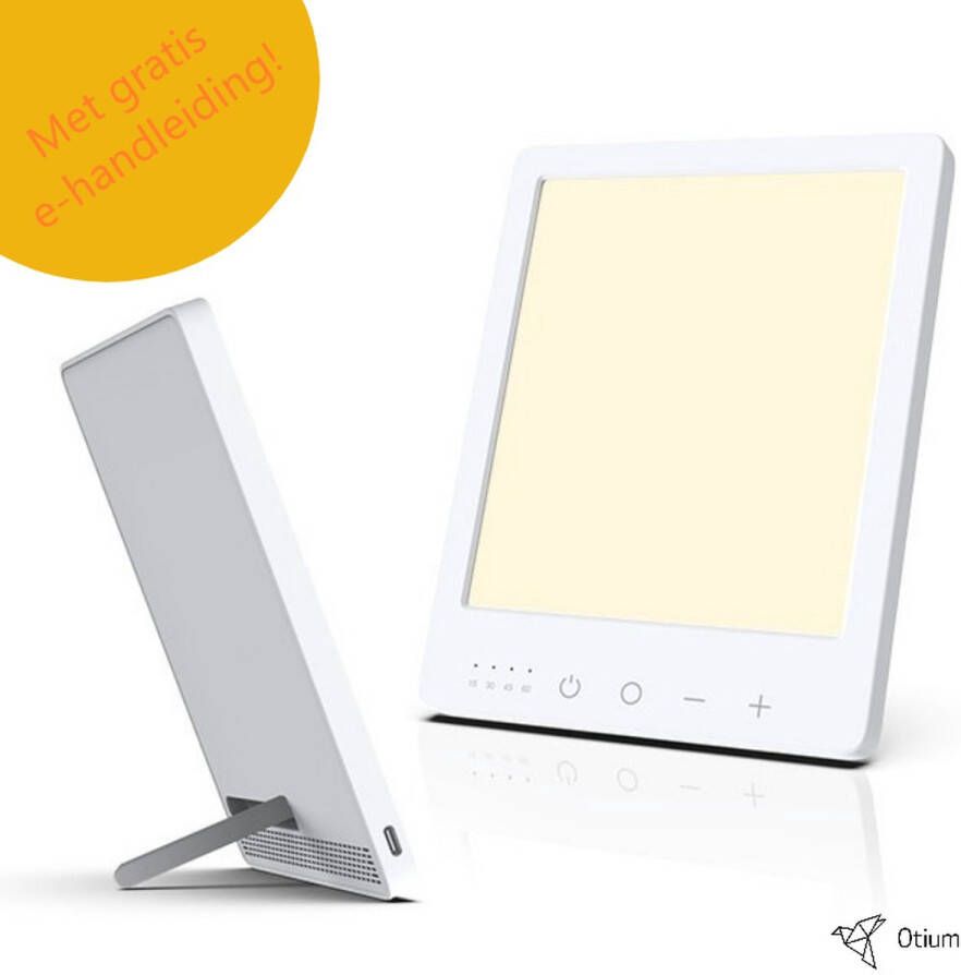 Otium Lichttherapielamp Daglichtlamp Winterdip Depressielamp Zonlicht 1000 12000 Lux inclusief gratis E-handleiding!