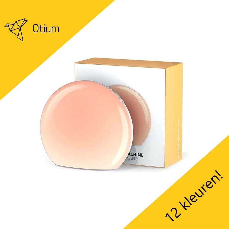 Otium White Noise Machine Nachtlamp 12 kleuren Slaaptrainer Nachtlampje Slaapgeluiden Slapen Nachtrust Baby Kind Volwassenen Slapen Nachtrust Geluiden Timer