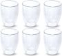 OTIX Dubbelwandige Glazen Koffietassen Koffieglazen 6 stuks Transparant 300ml Glas - Thumbnail 1