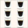 Orange85 Espresso Glazen Set van 4 Kopjes Dubbelwandig Glas 80ml 5.5 x 7.5 cm Koffiekopjes - Thumbnail 1