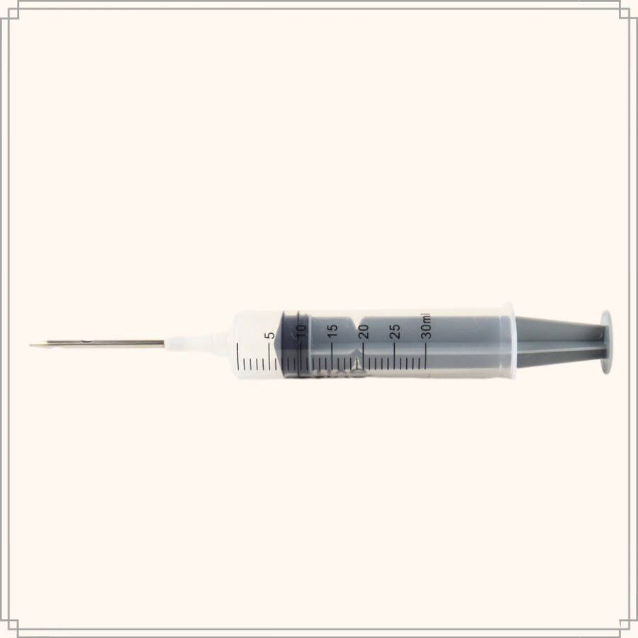 OTIX Patisserie Injectiespuit Garneerspuit Met Naald 30ml Metaal Kunststof