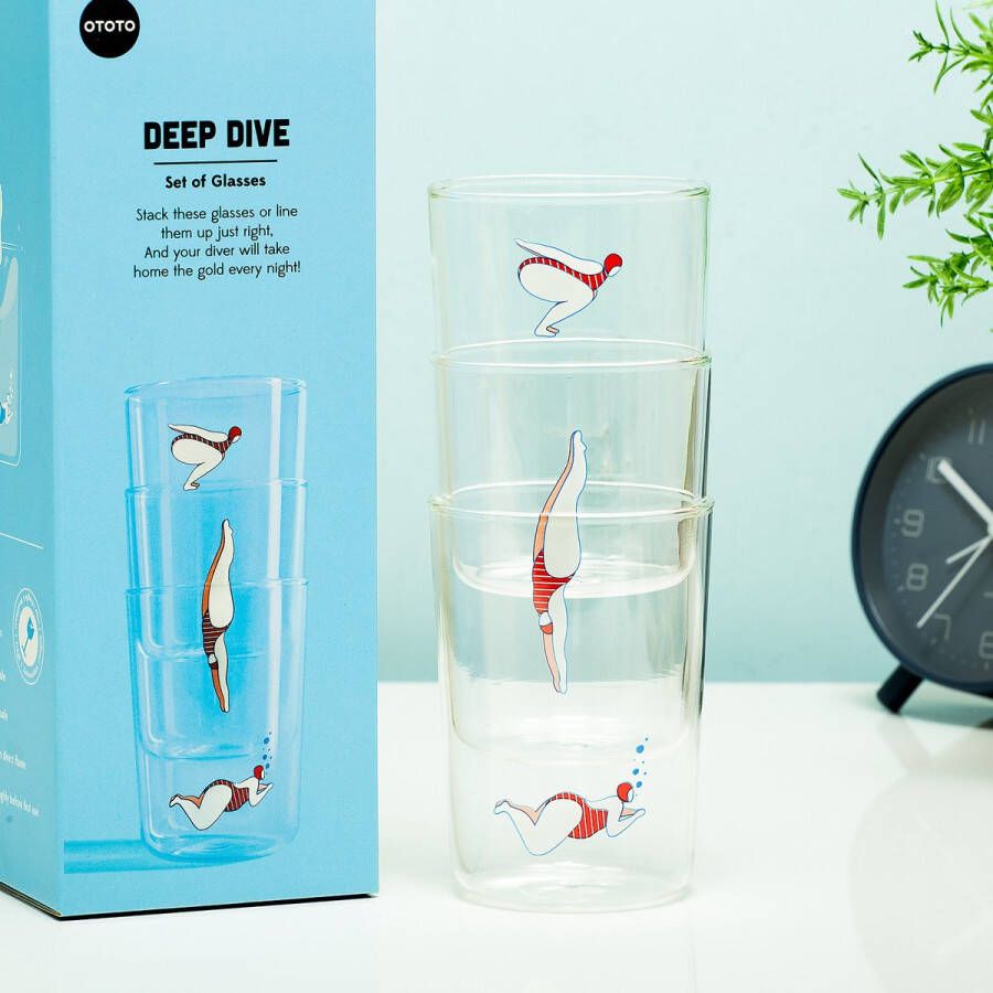 Ototo Deep Dive Glazen (set Van 3)