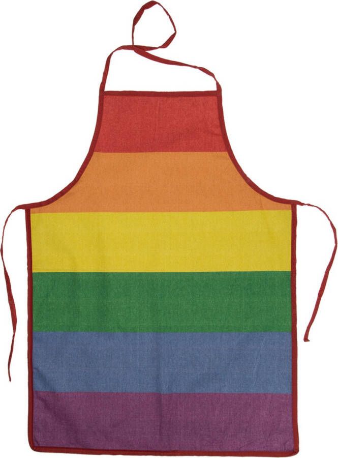 Out of the Blue BBQ en Party Schort Gay Pride Regenboog thema kleuren Verkleed artikelen Dames en heren Feestschorten
