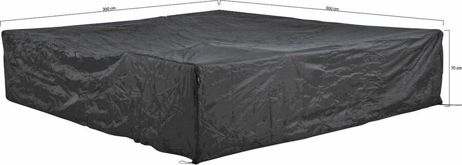 Outdoor Covers Outdoor Cover loungesethoes 300 x 300 x (h) 70 cm Grijs-antraciet 100% weerbestendig