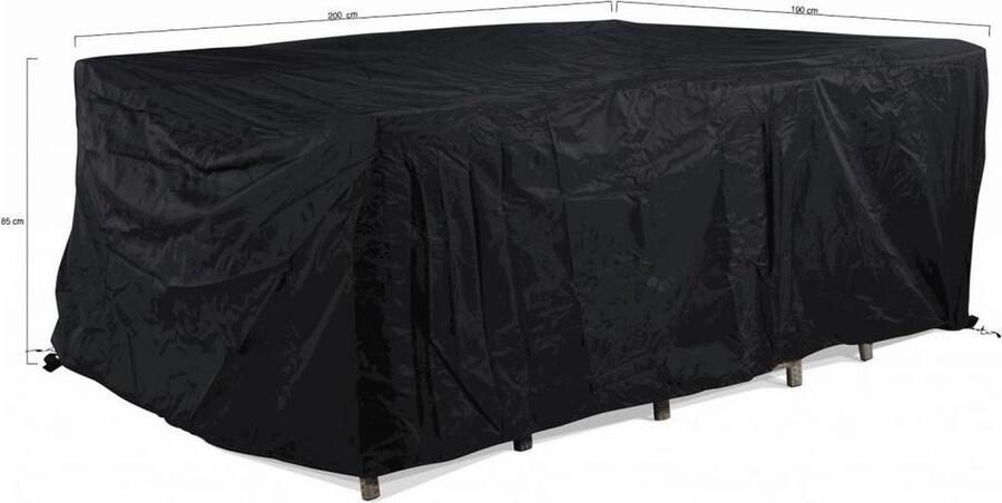 Outdoor Covers Outdoor Cover tuinsethoes 200 x 190 x (h) 85 cm Grijs-antraciet 100% weerbestendig