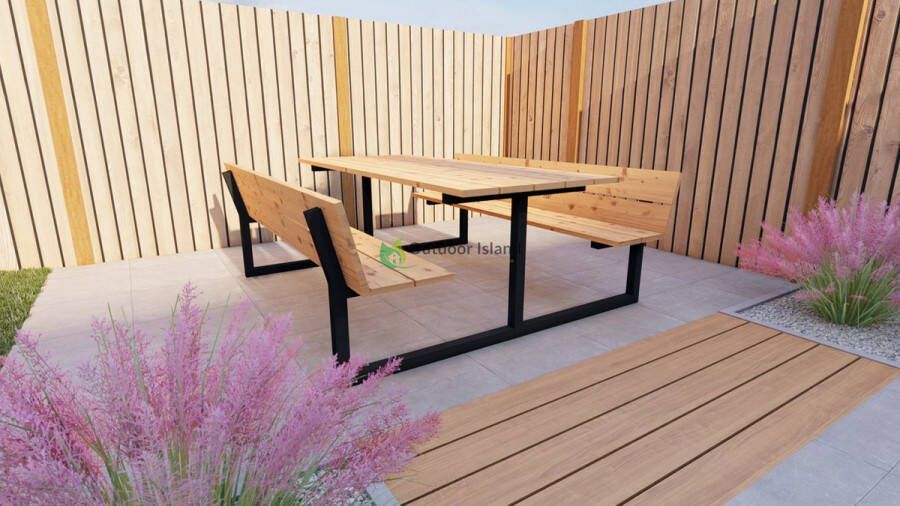 Outdoor Island Picknicktafel model F 200 cm