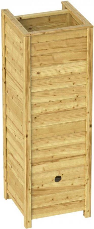 Outdoor Life Products Regenton ombouw Nyhavn vuren geïmpregneerd olijfgroen 152 x 51 5 x 51 5 cm