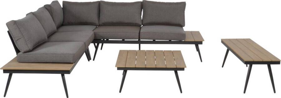 Lesliliving Outdoor Living Loungeset Arezzo Antraciet - Foto 2