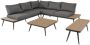 Lesliliving Outdoor Living Loungeset Arezzo Antraciet - Thumbnail 1