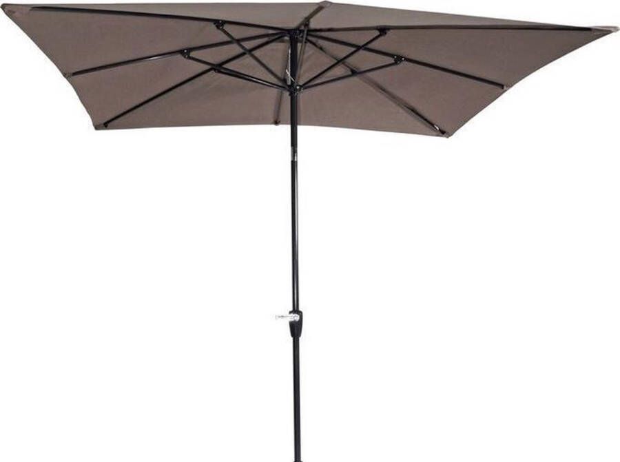 Lesliliving Outdoor Living Parasol Libra 2.5x2.5m Taupe