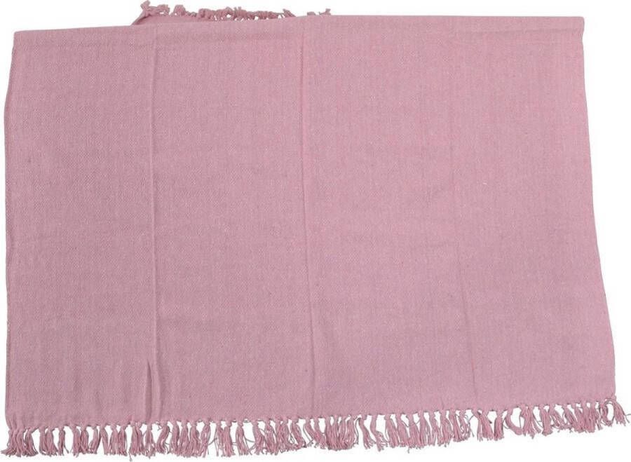 Outdoor Living Plaid linnen roze