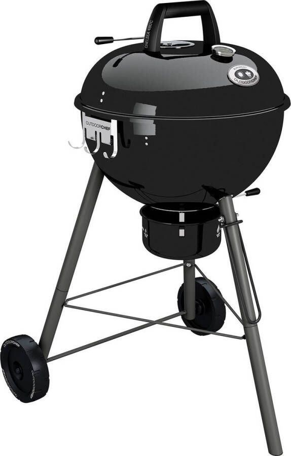 OUTDOORCHEF Chelsea 480 C Houtskoolbarbecue Verrijdbaar Zwart