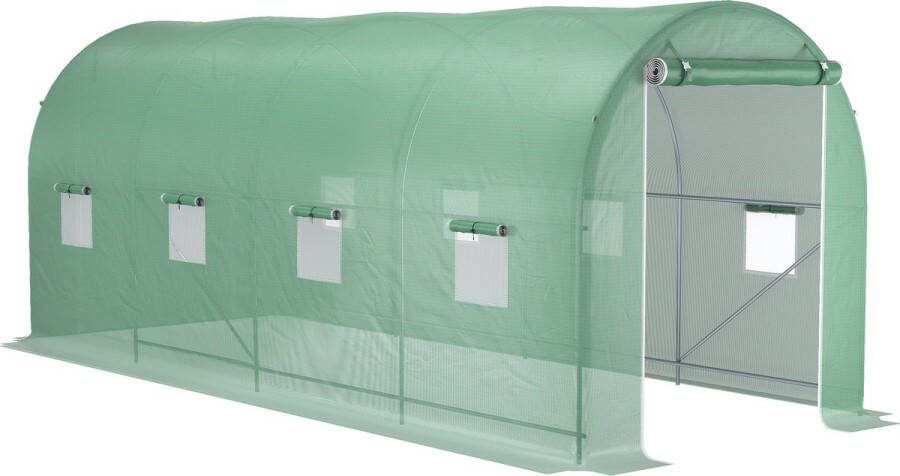 Outsunny Foliekas kas kweekkas tomatenkas met raam roosterfolie 845-229V02