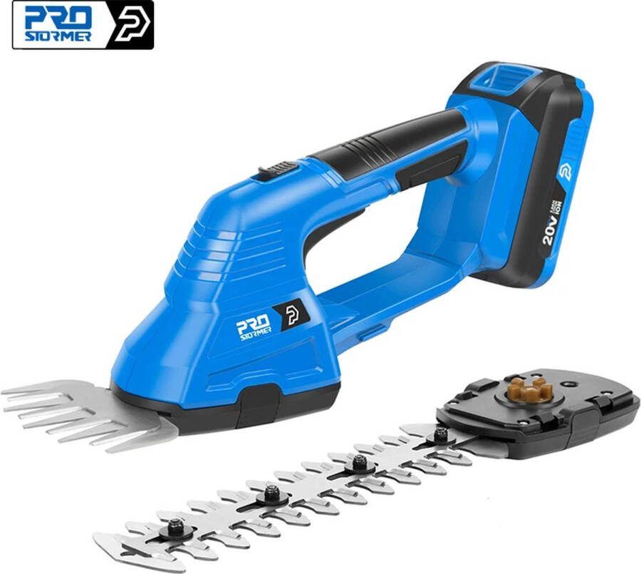 Overeem products Krachtige 2 In 1 Elektrische Heggenschaar 2x 24V Batterij snoeischaar 2 opzetstukken