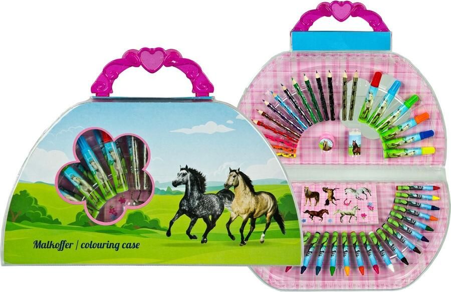 Overige merken Paarden Kleurkoffer 51-Delig