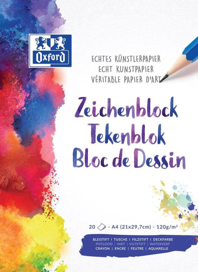 Oxford 100050321 schrijfblok & schrift A4