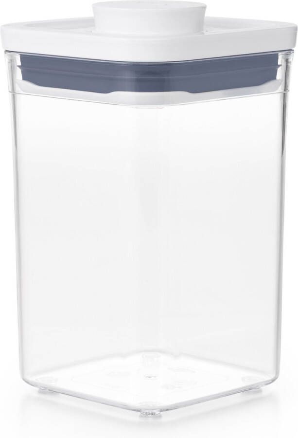 OXO Good Grips Voorraadbus 'POP' 2.0 klein vierkant laag (1 0 liter)