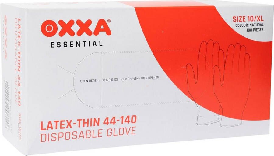 M-Safe Latex wegwerp handschoenen Gepoederd MSAFE maat L 100 stuks 4140