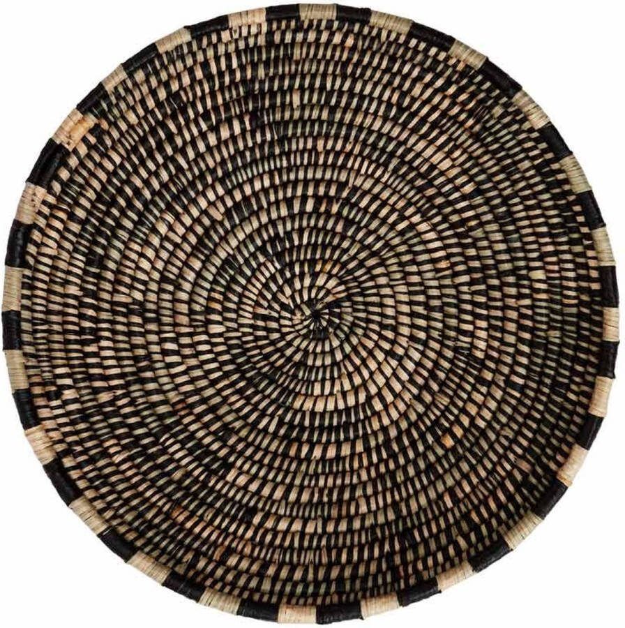OYOY Boo mand zeegras D 58 cm naturel zwart