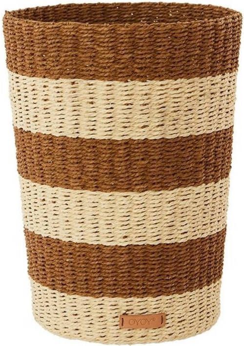OYOY Living Design Oyoy Gomi gevlochten prullenbak papier touw Mand Vuilbak Prullenmand H36 cm