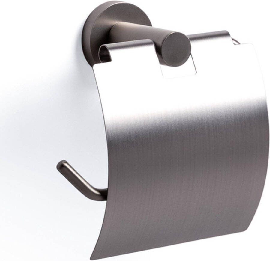 Ozean Eternal toiletrolhouder Met klep Rond RVS