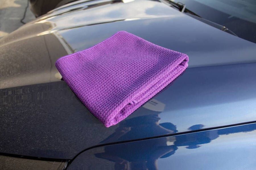 Ozwash Microvezeldoek Gewafelde doek 60 x 90 cm VIOLET Droogdoek
