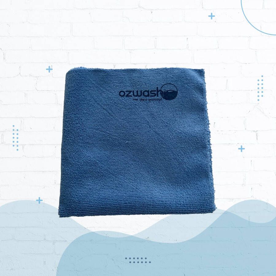 Ozwash Microvezeldoek Laser Polish 40x40 cm Blauw