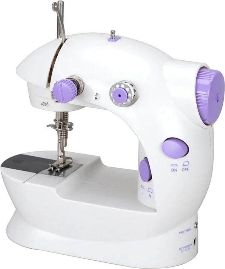 P&P Goods Kindernaaimachine Naaimachine voor Beginners & Kinderen Met Licht en Snelheidscontrole Paars