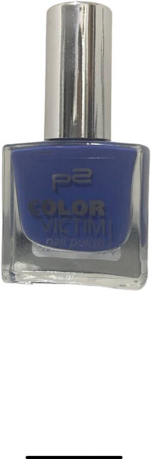 P2 Cosmetics EU Color Victim Nagellak 628 High Five 8ml blauw