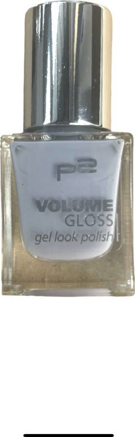 P2 Cosmetics EU Volume Gloss Gel Look Nagellak 700 Manic Panic 12ml light Grijs
