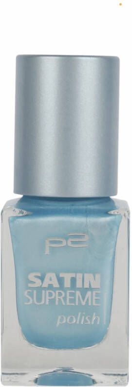 P2 Cosmetics EU Satin Supreme Nagellak 080 Lofy Style 10ml light Blauw