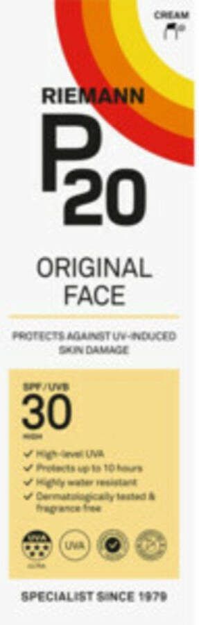 P20 Original Face Cream SPF 30 50 gr