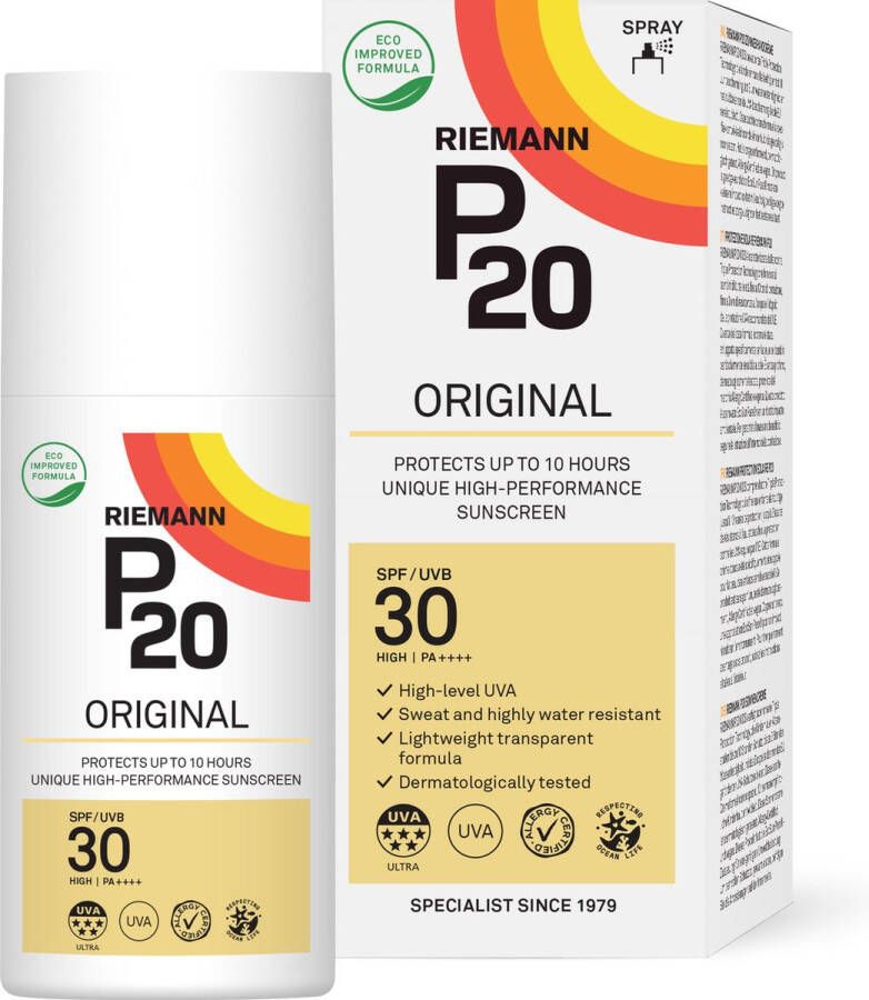 P20 Original SPF 30 Zonnebrand Spray Factor 30 175 ml