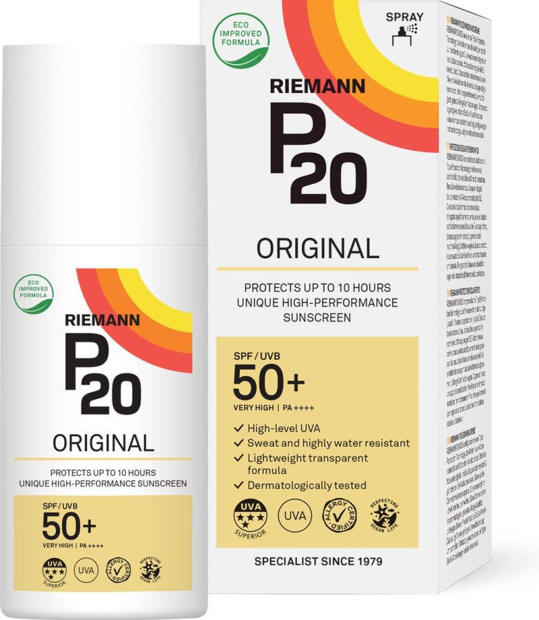 P20 Original SPF 50+ Zonnebrand Spray factor 50+ 175 ml