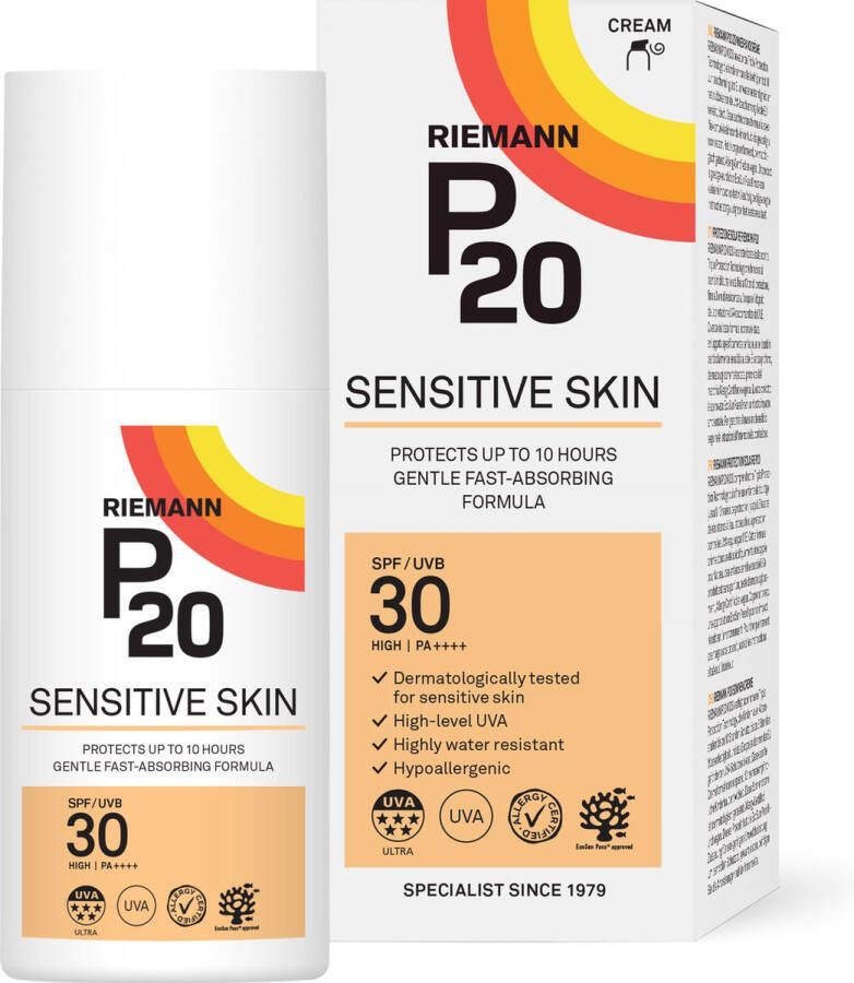 P20 Sensitive Skin SPF 30 zonnebrand gevoelige huid factor 30 200 ml