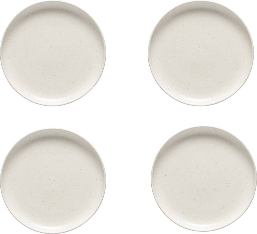 Pacifica by Casafina servies Creme gebaksbord 20 cm set van 4 Made in Portugal