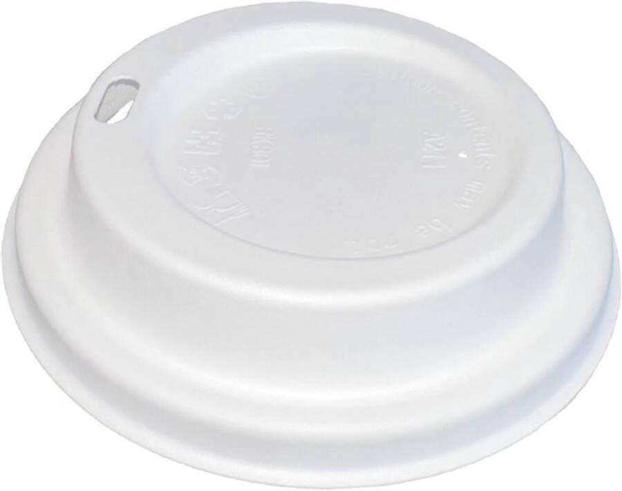 PackagingDirect Deksel Bagastro voor bekers ø90mm 12oz 1.000 st ds