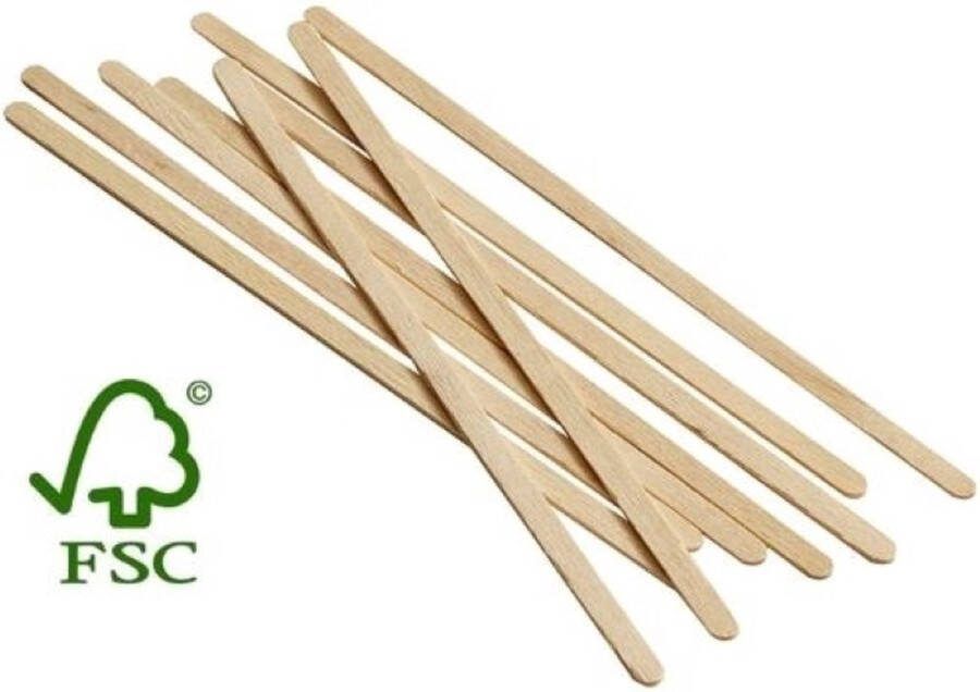 PackagingDirect Houten Roerstaafjes 178mm 500 stuks