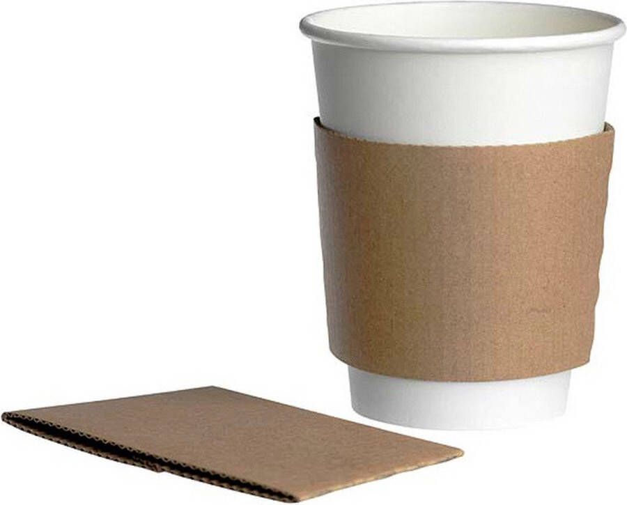 PackagingDirect Kartonnen Sleeve voor 12 16oz koffiebekers 600 st ds.