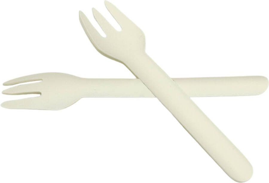 PackagingDirect Papieren vork Wit – 159 mm – 100% Fair 500 st ds