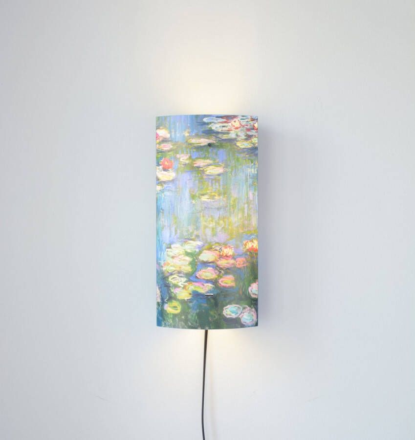 Packlamp Wand Waterlelies Monet 29 cm hoog ø12cm Inclusief Led lamp