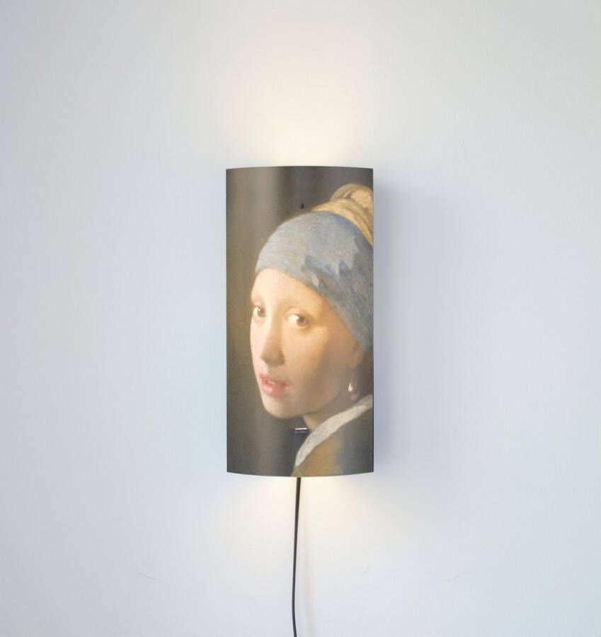 Packlamp Wandlamp Het meisje met de parel Vermeer 29 cm hoog ø12cm Inclusief Led lamp