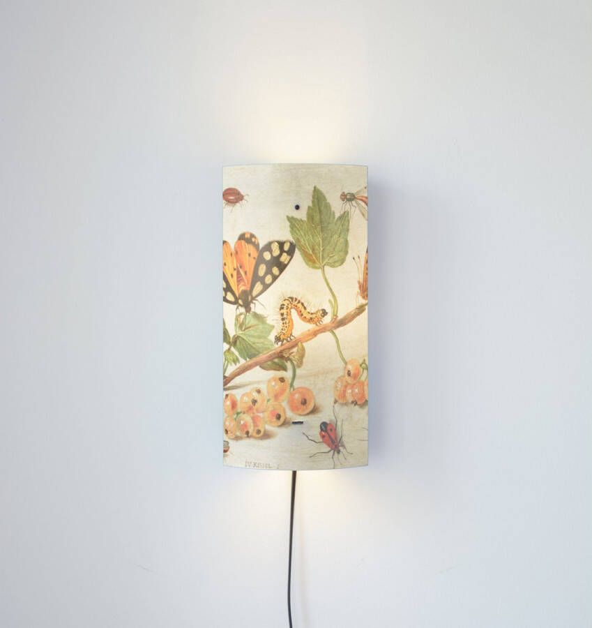 Packlamp Wandlamp Insecten en vruchten Van Kessel 29 cm hoog ø12cm Inclusief Led lamp